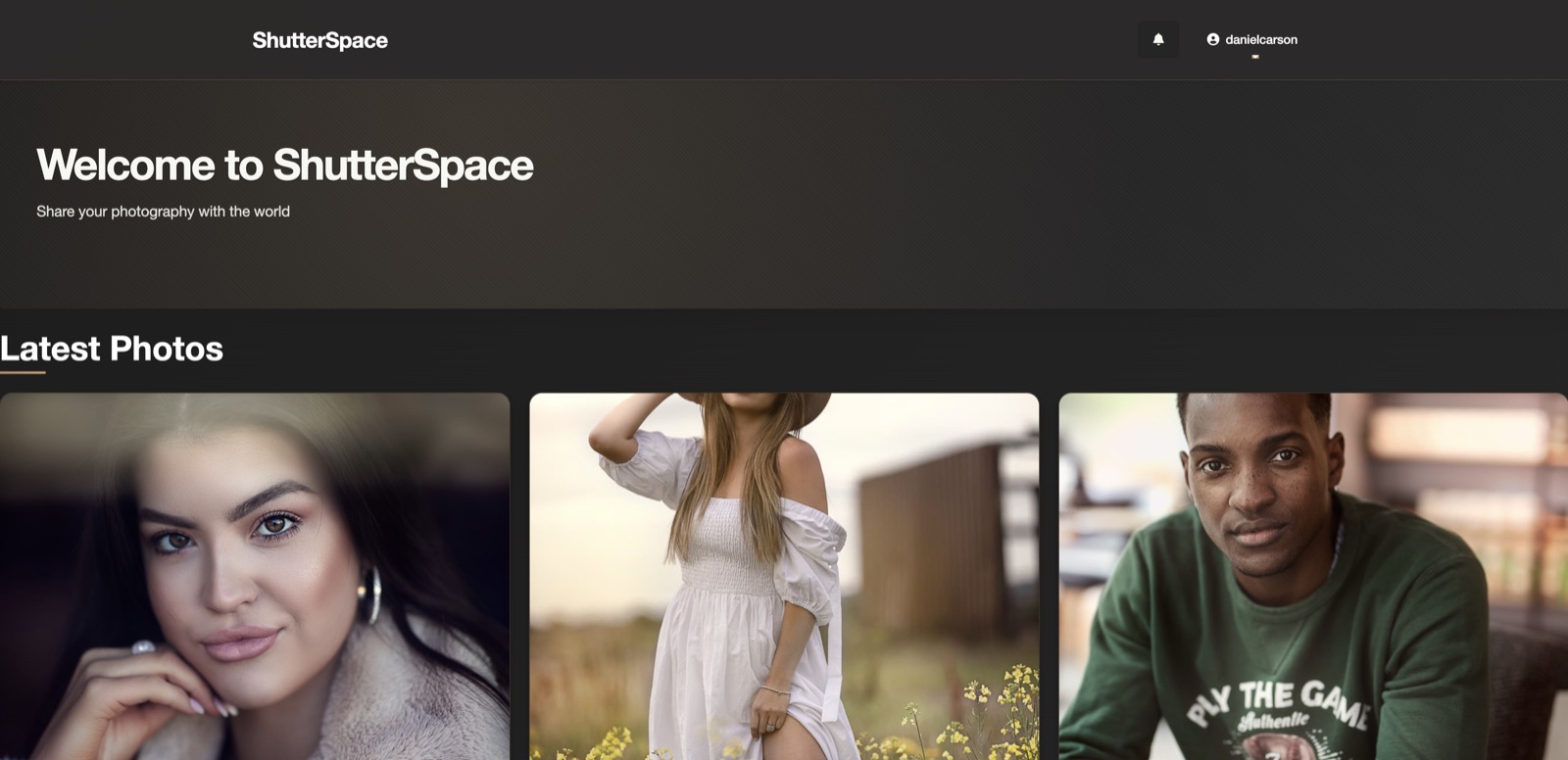 ShutterSpace photography portfolio platform